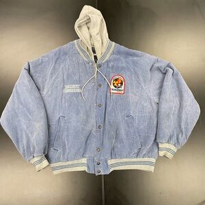 Vintage King Louie Emergency Team Blue and Gray Hooded Jacket with Patch